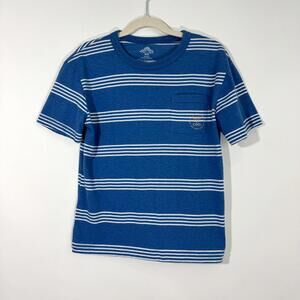 Thereabouts Boy’s Size 8 Small Blue White Striped Keep It Cool Casual T Shirt